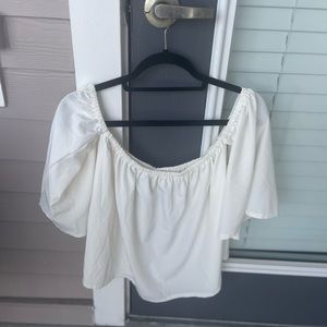 White off the shoulder blouse